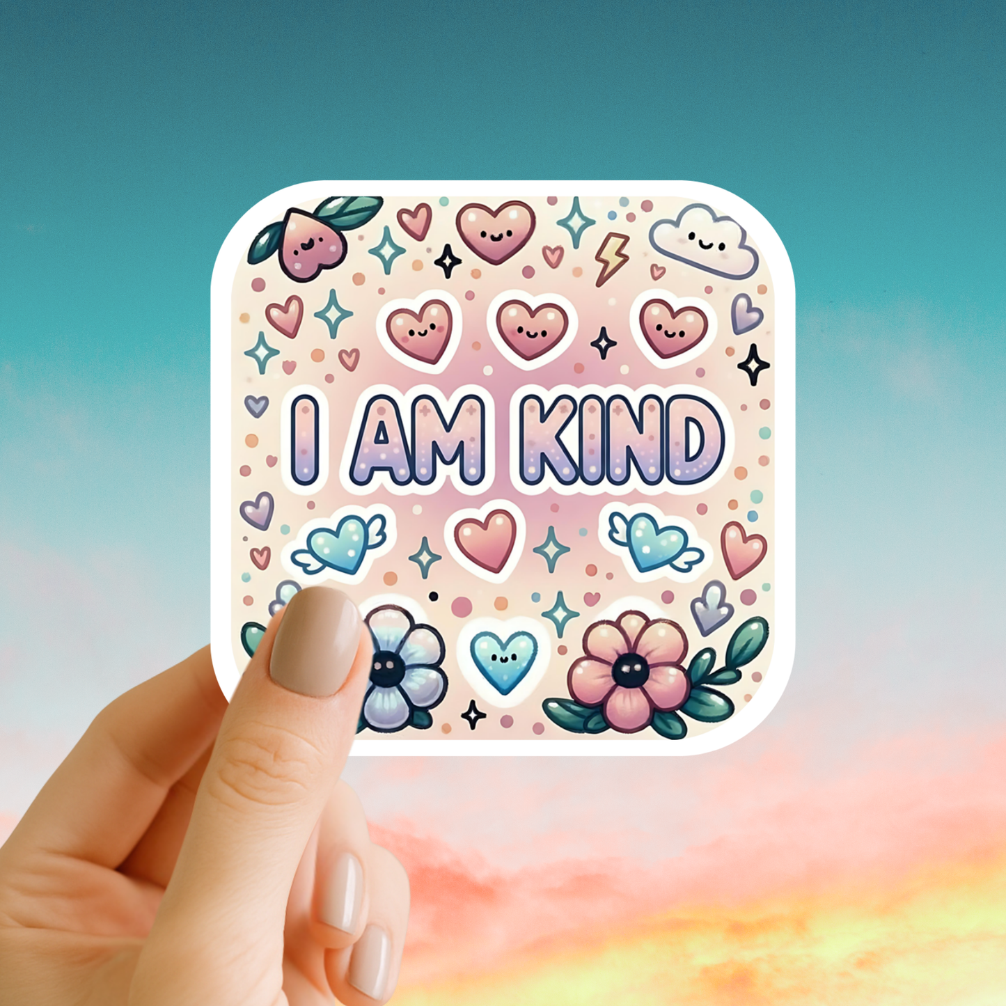 I am kind – Affirmation Sticker