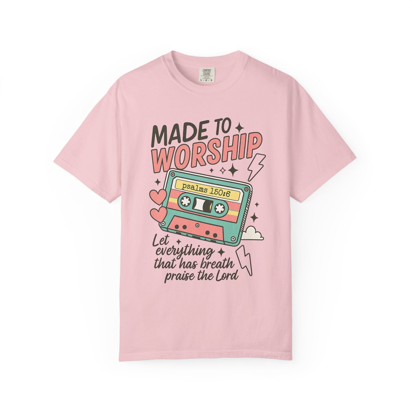 Made to Worship | Retro Christian T-Shirt | Psalm 150:6