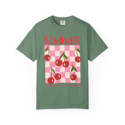 Kindness Christian Scripture T-Shirt | Ephesians 4:32 Cherry Faith Graphic Tee | Comfort Colors Garment-Dyed Shirt