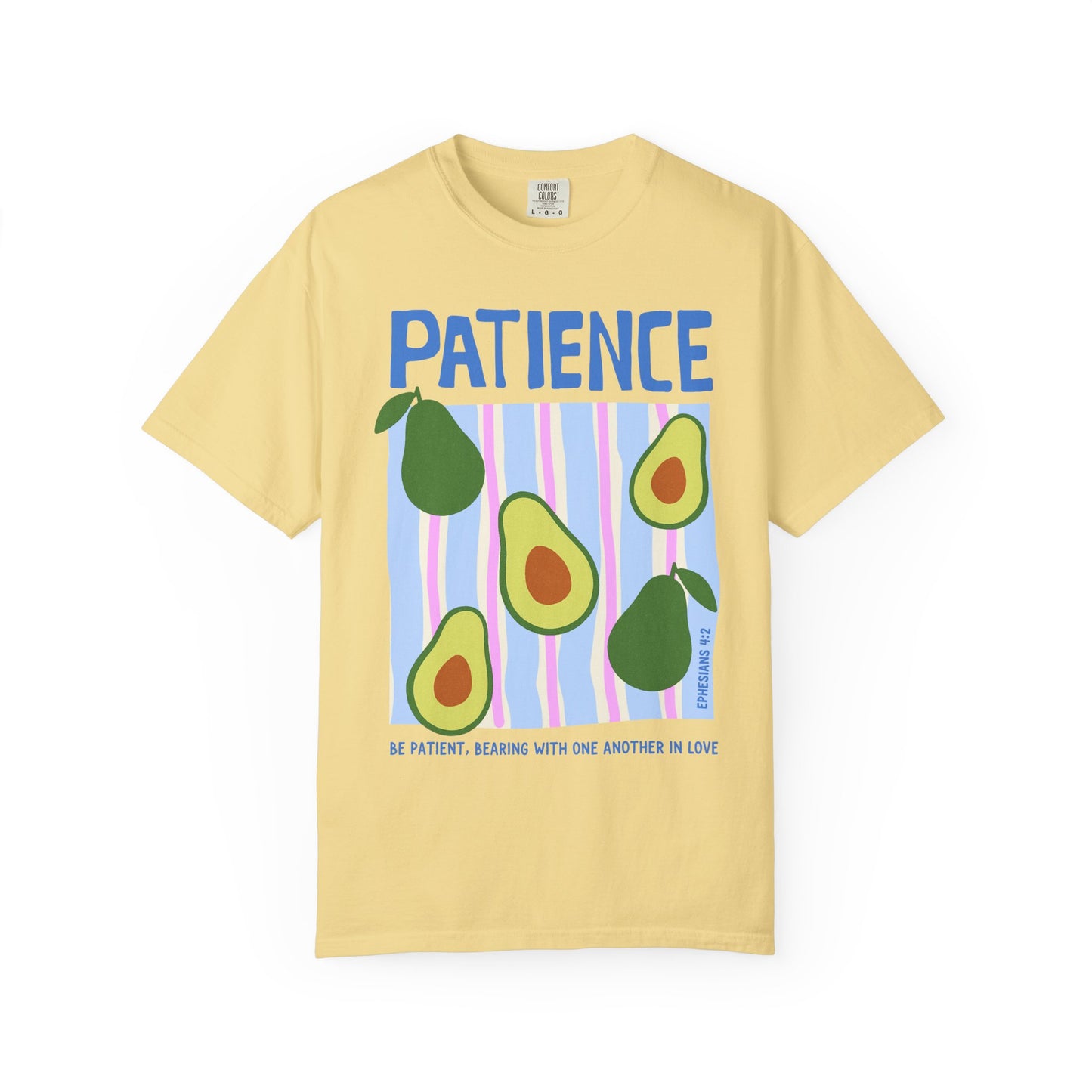 Patience Christian Scripture T-Shirt | Ephesians 4:2 Comfort Colors Tee