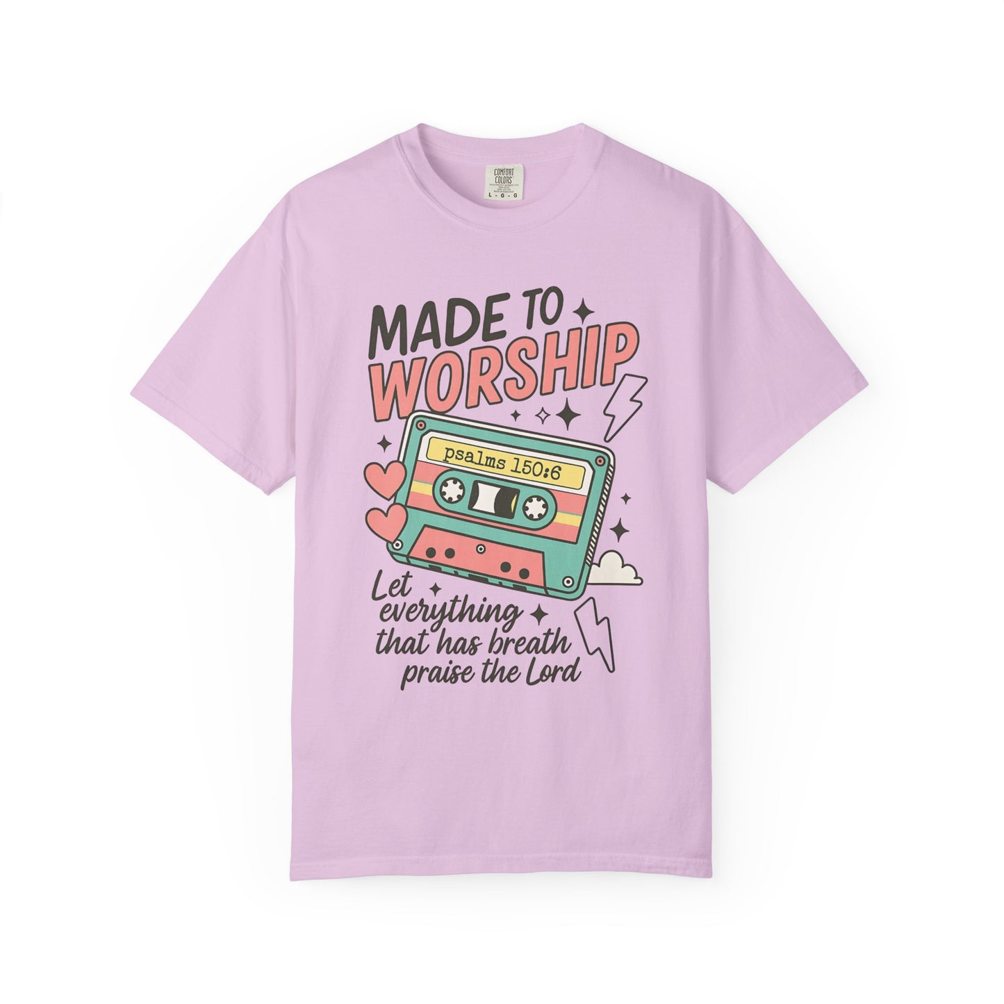 Made to Worship | Retro Christian T-Shirt | Psalm 150:6