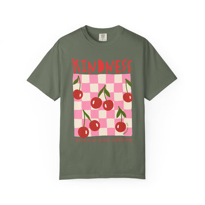 Kindness Christian Scripture T-Shirt | Ephesians 4:32 Cherry Faith Graphic Tee | Comfort Colors Garment-Dyed Shirt