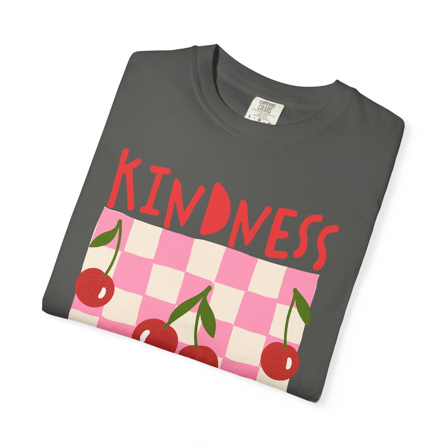 Kindness Christian Scripture T-Shirt | Ephesians 4:32 Cherry Faith Graphic Tee | Comfort Colors Garment-Dyed Shirt