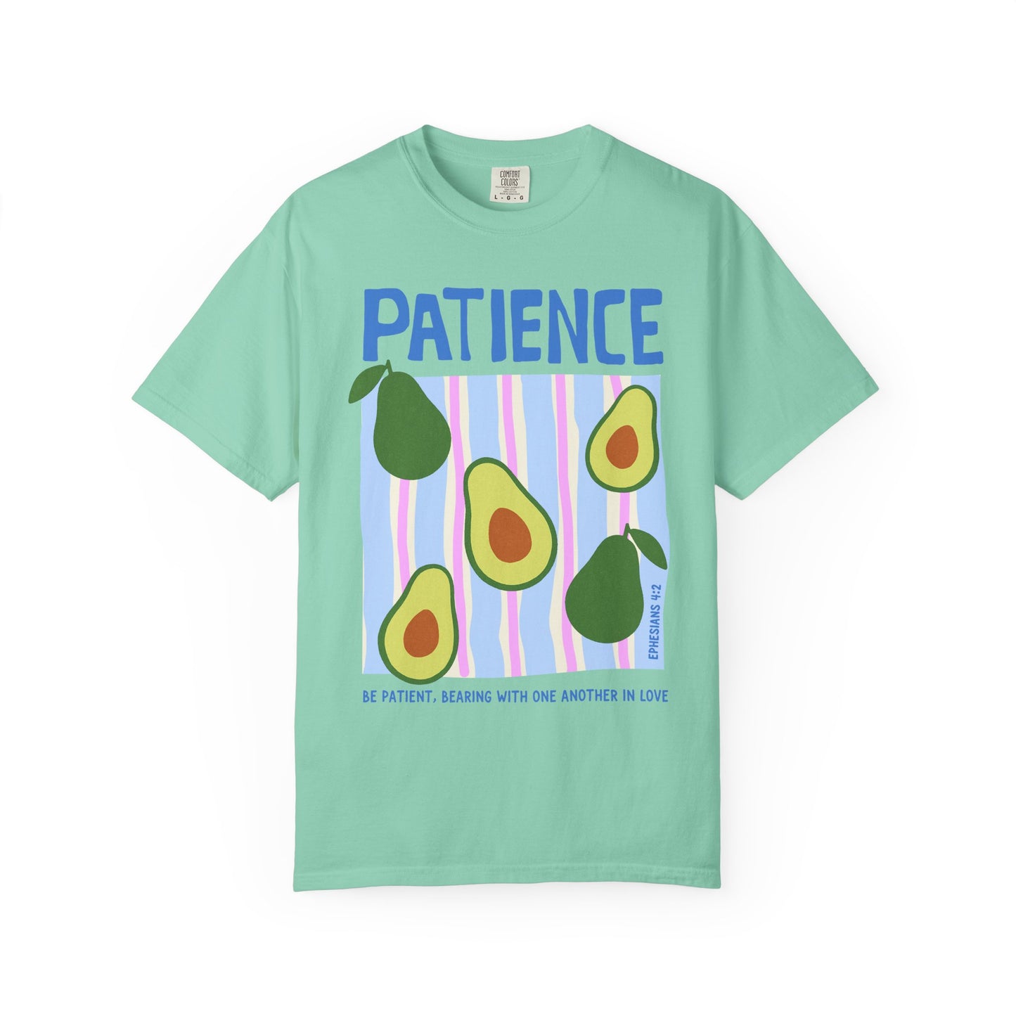 Patience Christian Scripture T-Shirt | Ephesians 4:2 Comfort Colors Tee