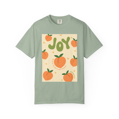 Joy Christian Scripture T-Shirt | Nehemiah 8:10 Comfort Colors Tee