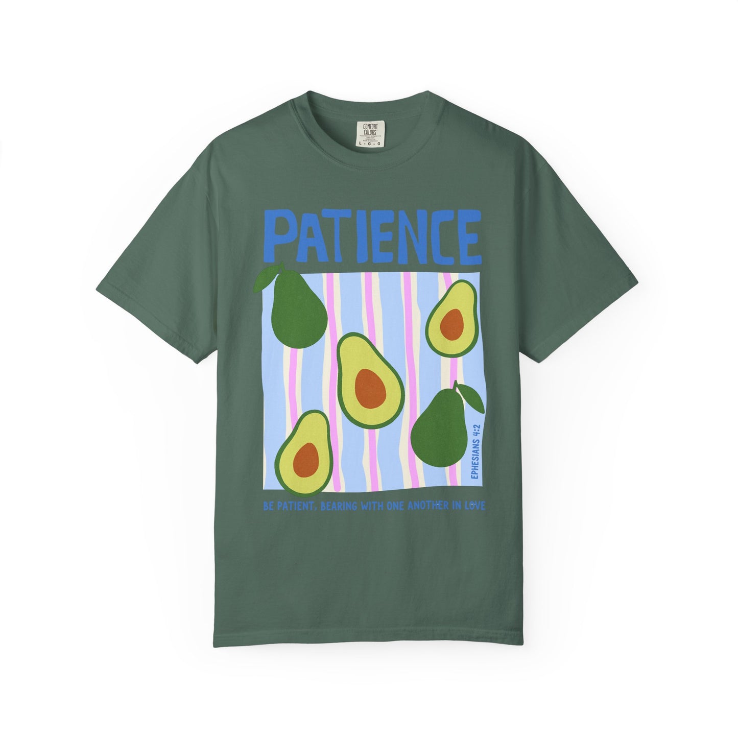 Patience Christian Scripture T-Shirt | Ephesians 4:2 Comfort Colors Tee