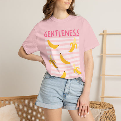 Gentleness Christian Scripture T-Shirt | Philippians 4:5 Banana Faith Graphic Tee | Comfort Colors Garment-Dyed Shirt