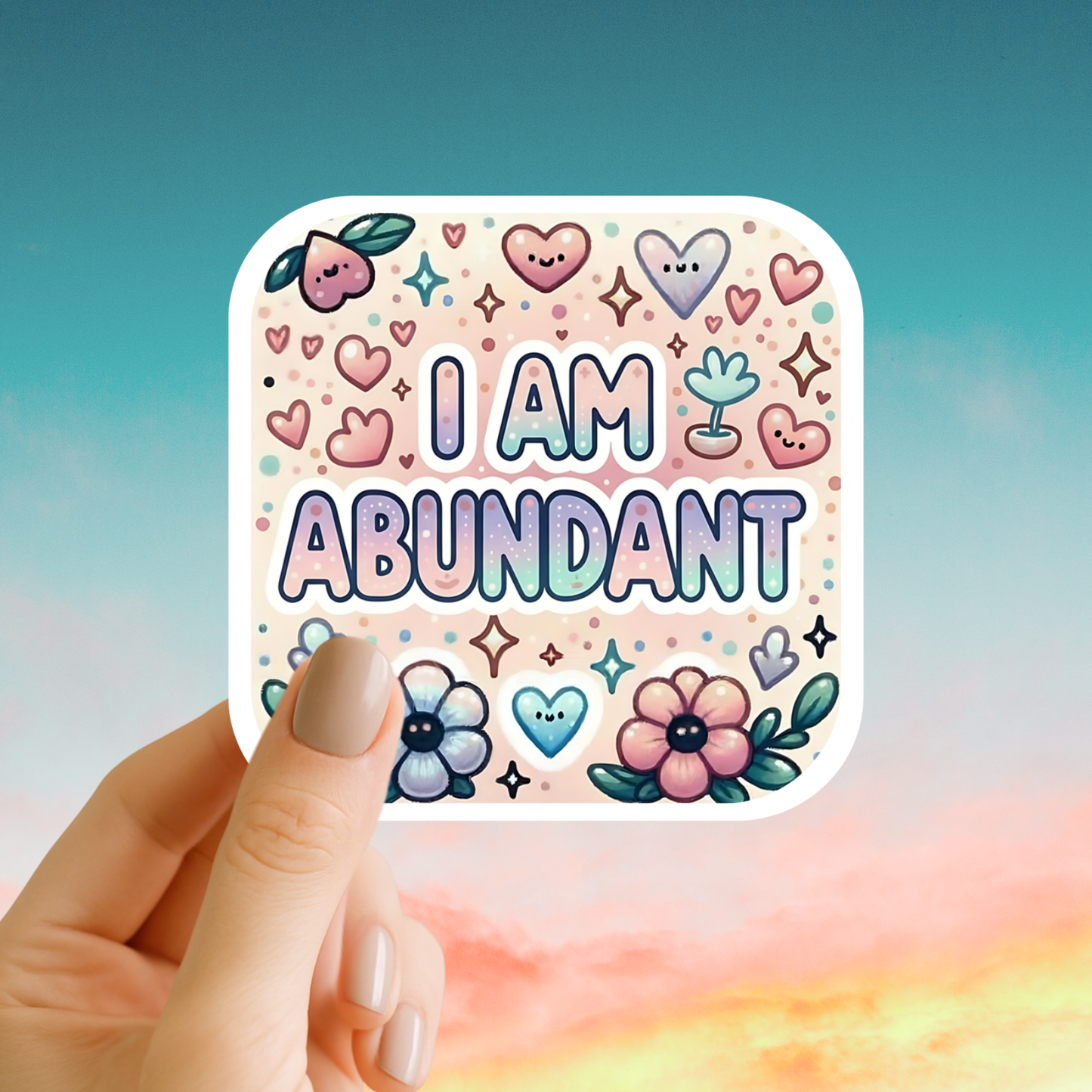 I am abundant – Affirmation Sticker