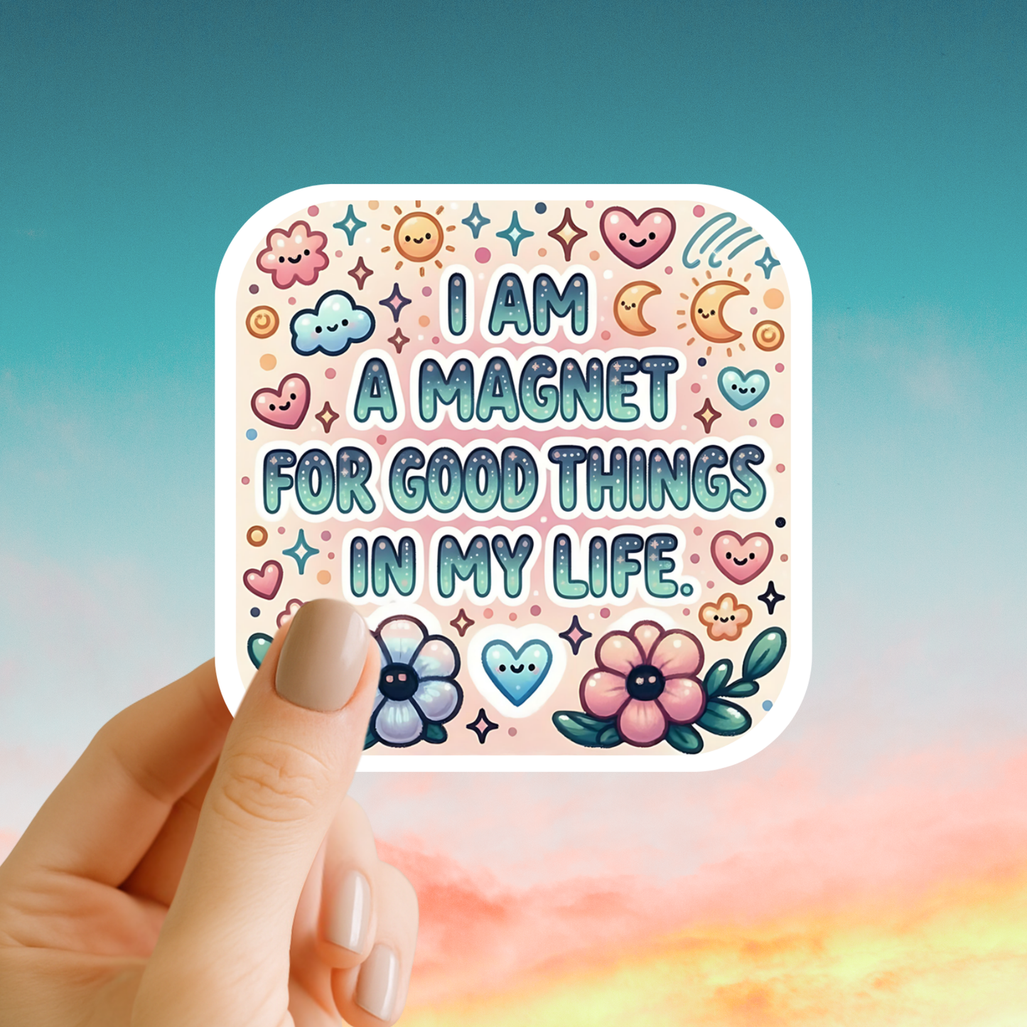 I am a magnet for good things in my life – Affirmation Sticker