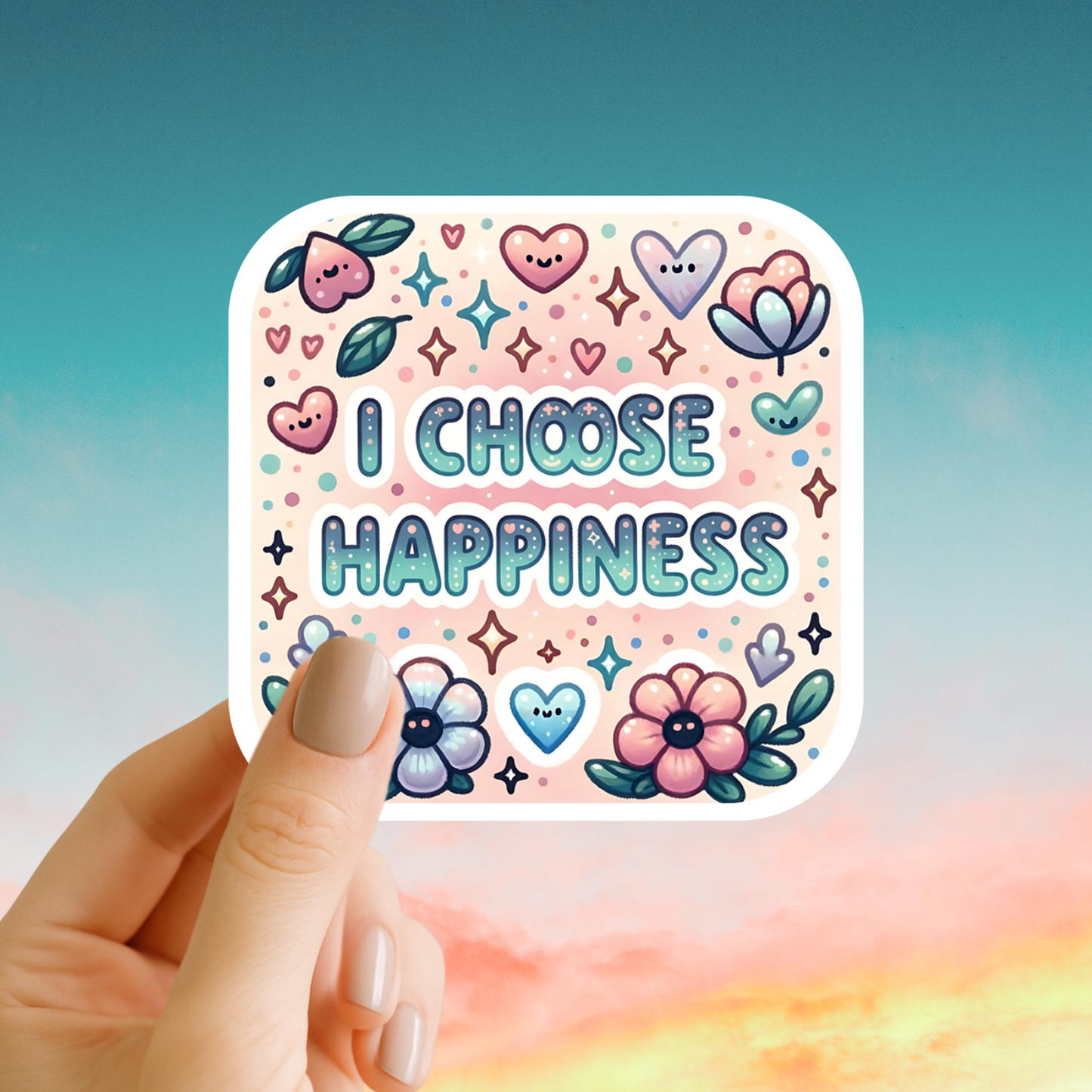 I choose happiness – Affirmation Sticker