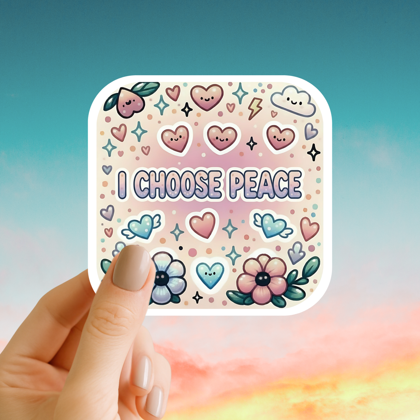 I choose peace – Affirmation Sticker
