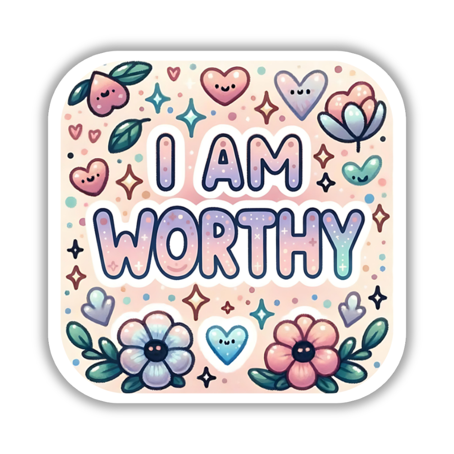 I am worthy – Affirmation Sticker