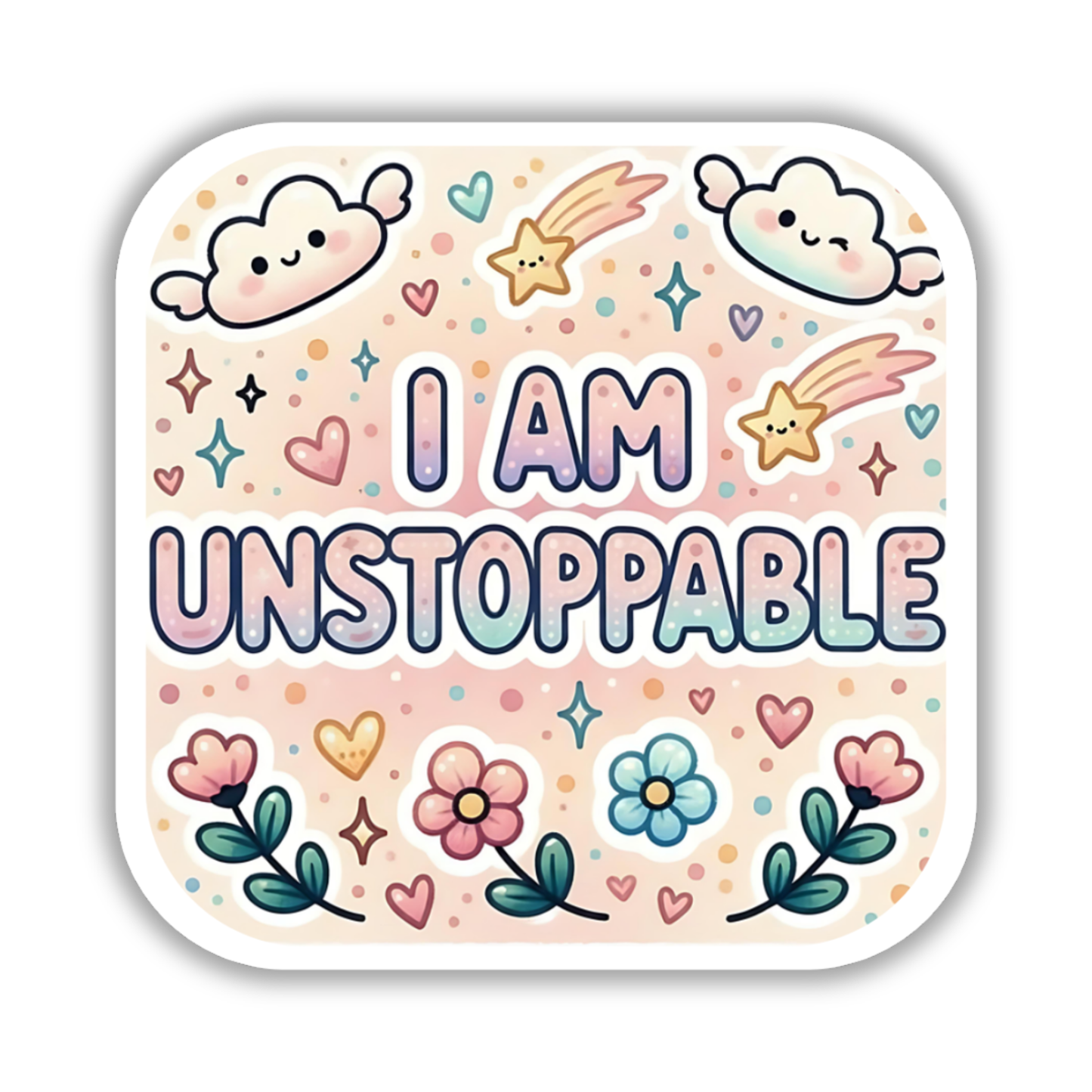 I am unstoppable – Affirmation Sticker