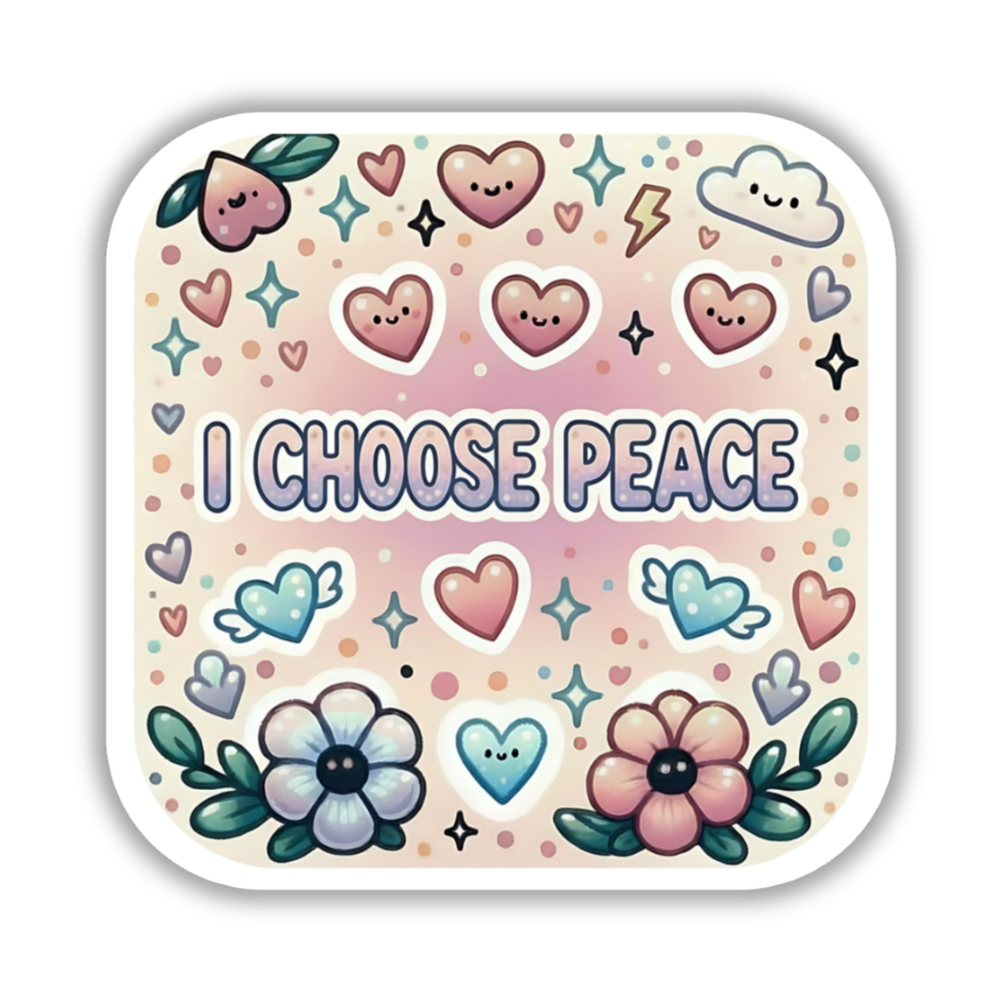 I choose peace – Affirmation Sticker