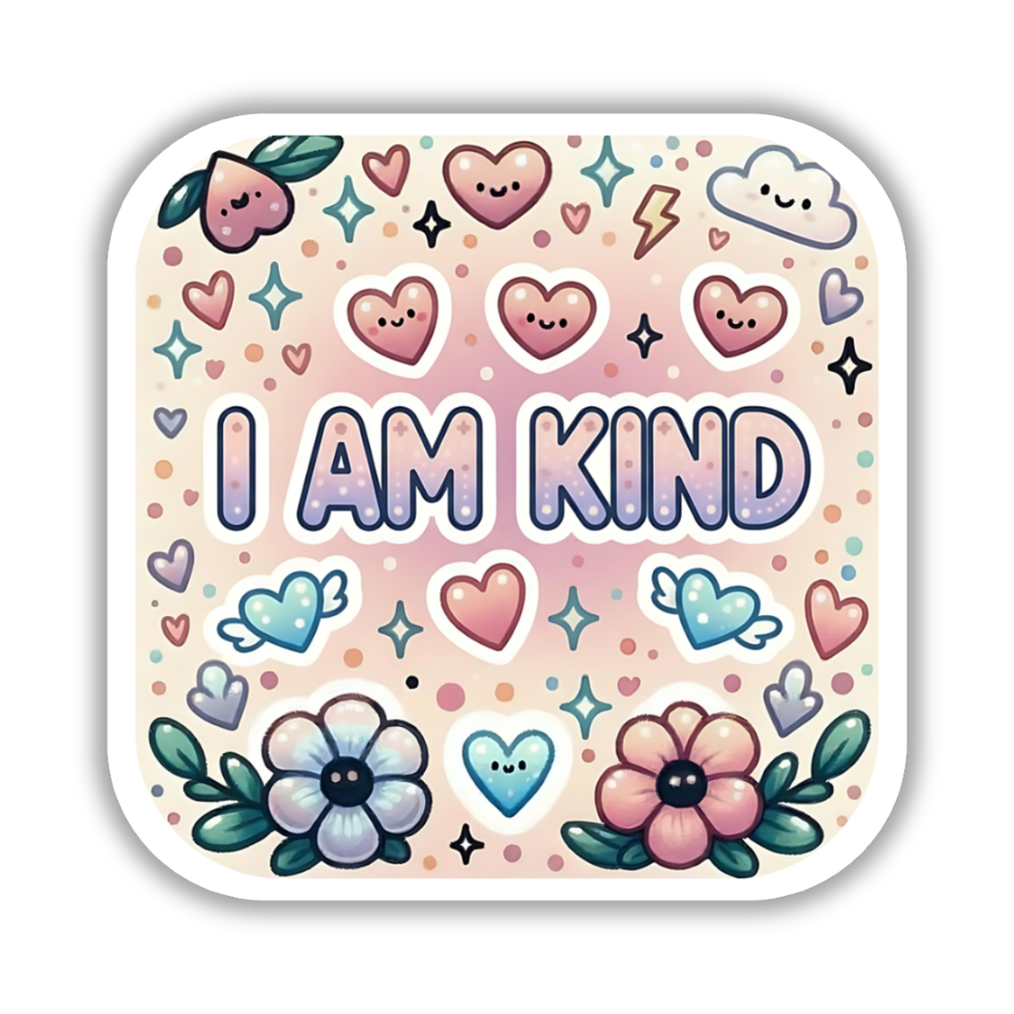 I am kind – Affirmation Sticker