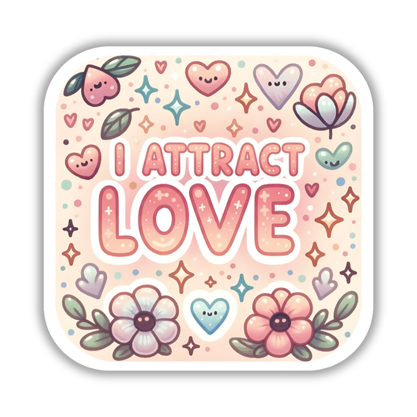 I attract love – Affirmation Sticker